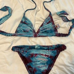 Lucky brand tie dye bikini